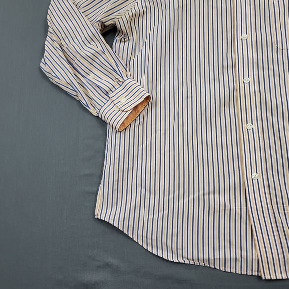 Croft & Barrow Men's Easy Care Classic Fit Striped Button Down Shirt 15.5 32/33 - Picture 5 of 12